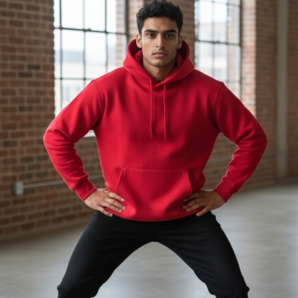 Brooklyn Cloth Mfg. Co. Red Hoodie Sweatshirt Men's Big & Tall size 2XL
